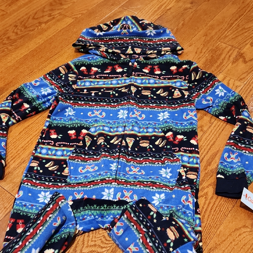 New Festive Hooded Onesie, Size 10